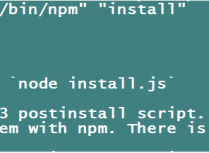 error electron@11.4.3 postinstall: `node install.js`