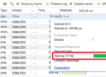 网站加载 Waiting (TTFB) 时间过长的原因和解决办法