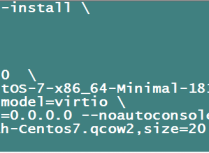 KVM中安装Centos7操作系统