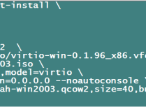 KVM中安装Windows Server 2003 R2操作系统