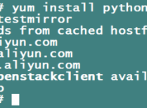 yum install python-openstackclient没有可用软件包