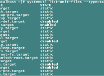 Linux之unit、target介绍介绍