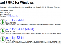 Windows系统安装使用Curl命令