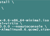 KVM中安装Almalinux8.6操作系统