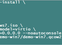 KVM中安装Windows7操作系统