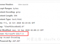 如何屏蔽IIS7.5显示的server信息